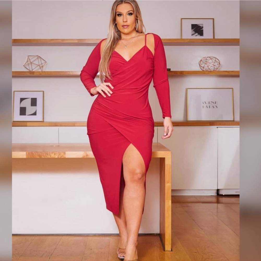 Elegant Red Women's Dress